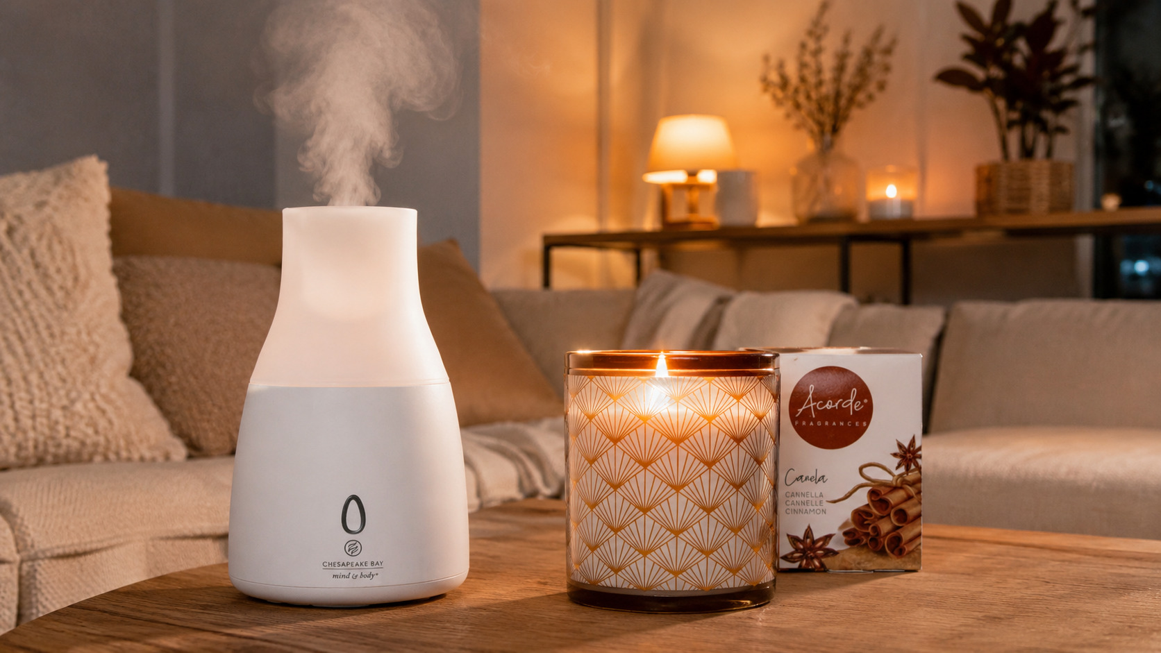 Porovnání aroma difuzéru a vonné svíčky v moderním interiéru – elegantní řešení pro provonění domácnosti a relaxační atmosféru
